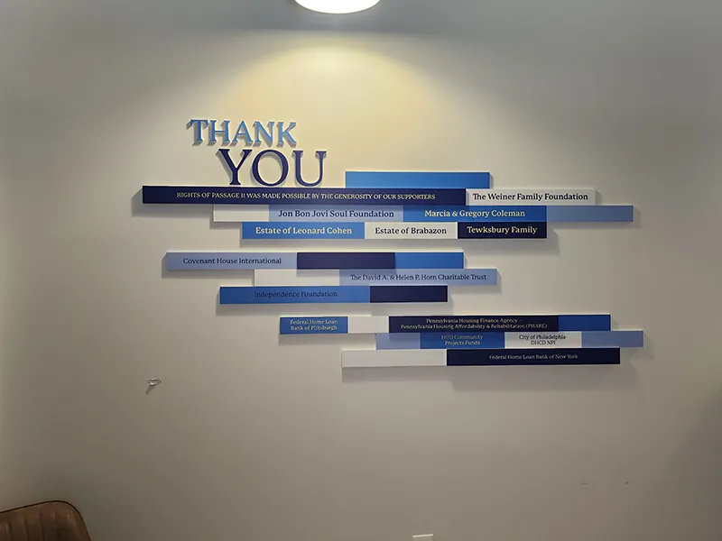 Capital Campaign Wall 2
